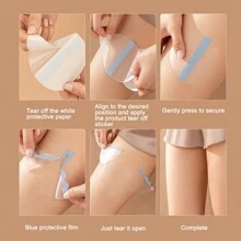 10pcs Invisible Transparent Adhesive High Elasticity Leg, Knee And Calf Protecting Patches, Anti-Friction Patches For Thighs And Legs