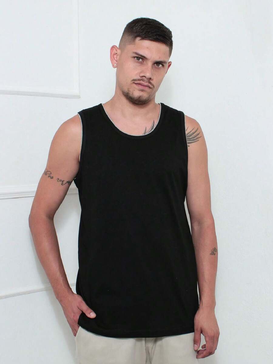 Men Tank Tops - Чорний - Переглянути 1