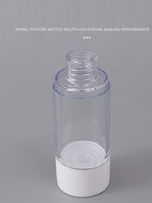 1入組50ml空裝可加注空氣壓式泵瓶,旅行基礎容器,無氣化化妝泵瓶,適用於手部消毒劑、調理水、凝膠、護髮素、乳液和臉霜 - 無色 - 查看 8