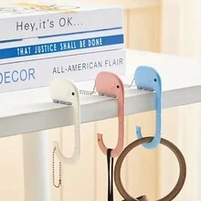 1個桌邊袋子掛勾,可拆式辦公室/最佳使用 - 彩色 - 查看 8