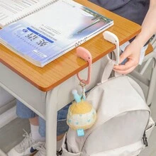 1個桌邊袋子掛勾,可拆式辦公室/最佳使用 - 彩色 - 查看 3