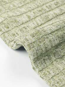 Màu thuần Sọc Ngắn tay Áo thun Và Dài Quần Trang phục mặc nhà Bộ - Màu Mù tạt vàng - Xem 5