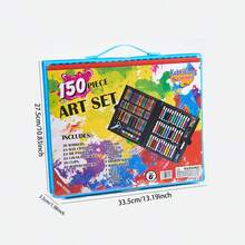 1 Box (150 Sets) Blue Set Drawing And Coloring Pens For Kids' Art And Diy Projects, Gift Set - Multicolor - View 2