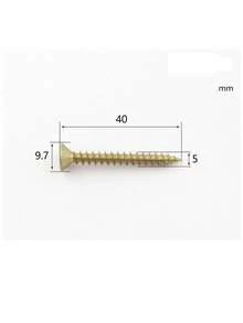 100 顆彩色鍍鋅木螺絲,粗牙十字槽沉頭自攻螺絲,適用於牆壁和膠合板