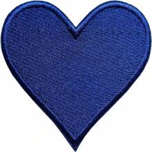 1 pieza Parche de hierro con forma de corazón, parche bordado lindo para aplicar con plancha o coser en ropa, chaquetas, sombreros, mochilas, jeans - Forma de corazón - Ver 9