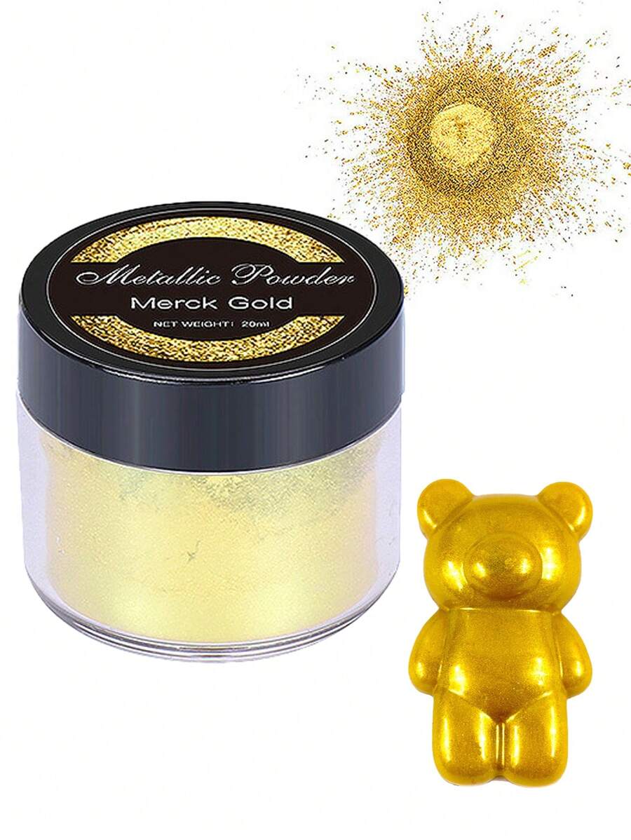 20ml De Pigmento Metálico Dorado Merck - Merck Oro - Ver 1