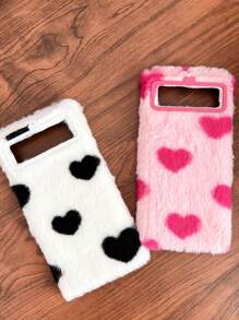 時尚心型毛絨防摔手機殼適用於 Google、三星、apple、moto 手機