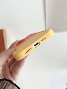 Vỏ điện thoại cao cấp tối giản hợp thời trang và sành điệu, bao phủ toàn bộ ống kính, món quà hoàn hảo cho các cặp đôi và chị em; Tương thích với Apple/Samsung/Xiaomi/Redmi/OPPO/Vivo/Huawei - trái cam - Xem 5