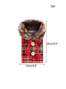 1入組高檔聖誕酒瓶套, 餐廳裝飾道具, 歐美風格酒袋