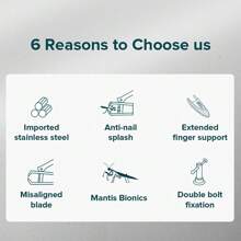 Llano Stainless Steel Anti-Splash Design Nail Clippers Manicure Tools Nail Clipper Cutter Set For Women Men - Silver - View 6