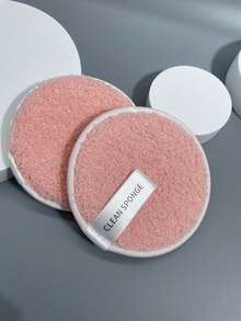 4入裝,珊瑚粉色,卸妝棉,保濕卸妝,竹炭纖維,洗面奶棉,柔軟厚實,臉部潔淨卸妝墊。