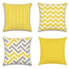 Set of 4 Throw Pillow Covers Fashion geometric stripes Decorative Throw Pillow Cases Sofa Cushion Covers Outdoor Cushion for Sofa Couch Bed Chair - 1 - View 5