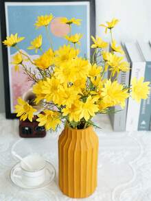 1pc Yellow Artificial Daisy Flower - Yellow - View 4