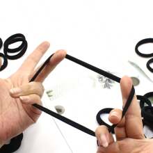 50 件纯色发带、弹性发带、发饰、休闲发带、日常发带、可爱发带、散装发带