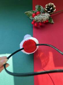 1 chiếc phụ kiện tóc dự tiệc Giáng sinh: Mũ ông già Noel, Băng đô len. - Nhiều màu - Xem 5