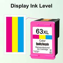 KT INK 再生墨盒替换件兼容 63 Ink 63XL 兼容 OfficeJet 3830 5255 5258 Envy 4520 4512 4513 4516 DeskJet 1112 1110 3630 3632 2130 2132 打印机