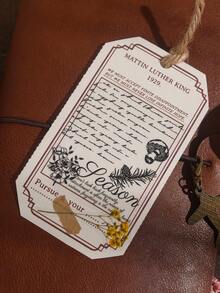 1pc Artistic Font Black Transparent Pet Tape, Classical Music Series, For Diy Scrapbook, Journal, Album, Notebook Collage - Black - View 6