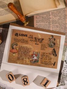 1pc Artistic Font Black Transparent Pet Tape, Classical Music Series, For Diy Scrapbook, Journal, Album, Notebook Collage - Black - View 5