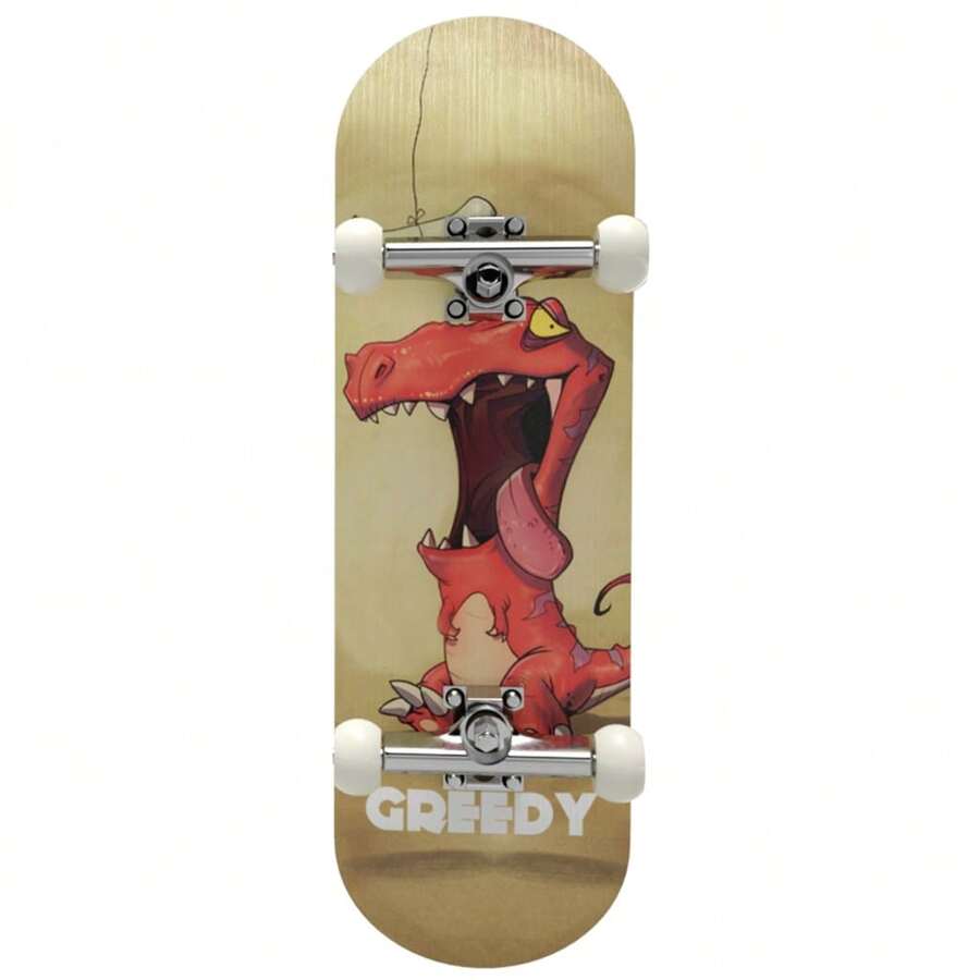 1pc Khaki Finger Skateboard Toy With Box - Khaki - View 1