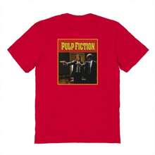 Pulp Fiction Vincent & Jules Gun Graphic Unisex Cotton Short-Sleeve T-Shirt - 紅色 - 查看 2