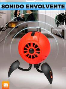 Altavoz Bluetooth Inalámbrico 360 Grados Portatil Sonido Envolvente - Blanco - Ver 2