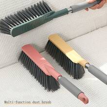 1pc Random Color Bed Sofa Cleaning Tool With Long Handle Soft Bristle Brush For Dust Cleaning - Multicolor - View 1