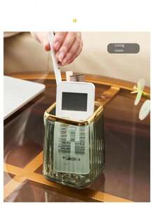 多功能化妝刷收納筒適用於各種尺寸和形狀,防塵,深綠色 - 墨綠色 - 查看 6