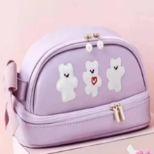 Purple Bear Shaped Pencil Case - Purple - View 2