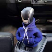 1入藍色汽車變速器握把外套,手剎車套和裝飾按鈕外套,汽車排檔的小外套,汽車內飾可愛小玩意,萬聖節汽車配件和裝飾 - 藍色 - 查看 1