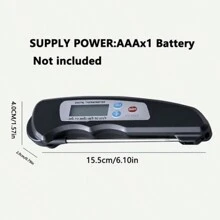 1入組電池式數字顯示可折疊防塵探頭,適用於bbq牛奶、廚房烤食品、油溫、bbq肉類食物、水溫測量儀 - 黑色 - 查看 4