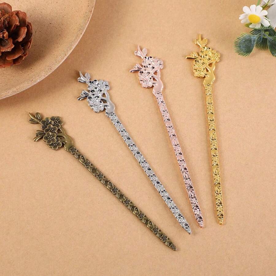 1pc Gold Plum Blossom - Gold - View 1