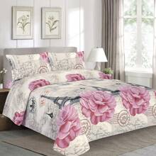 Juego de sabanas para cama Queen - Beis - Ver 1