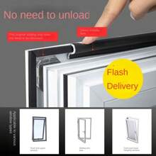 Window Sealing Strip, Windproof Soundproof Draught Excluder, Weatherstrip For Upvc Window, Aluminum Window And Wooden Door - Black - View 2