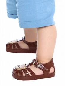 Kids Flat Sandals - Rỉ Nâu - Xem 4