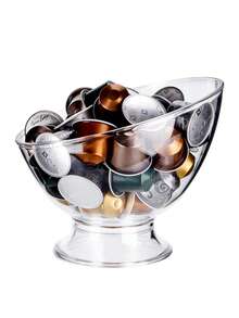 Coffee Pod Holder Bowl, Capsule Container Dispenser, Kitchen Countertop Coffee Organizer Box - White - View 10