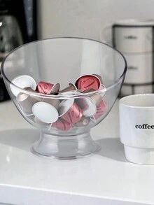 Coffee Pod Holder Bowl, Capsule Container Dispenser, Kitchen Countertop Coffee Organizer Box - White - View 8