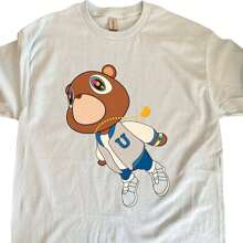 Kanyewest Bear Graduation Men's T-Shirt - Blue - View 1