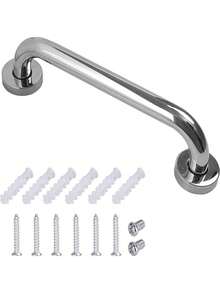 Barra De Seguridad Baño Pasamanos Acero Inox Wc 50cm - Plateado - Ver 1
