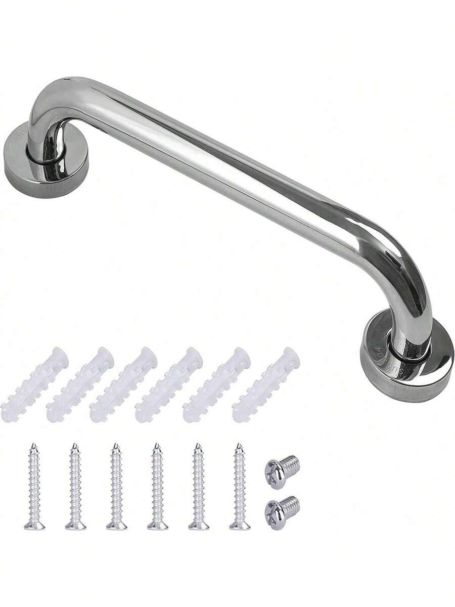 Barra De Seguridad Baño Pasamanos Acero Inox Wc 50cm - Plateado - Ver 1