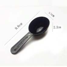 0.25盎司黑色塑料咖啡豆量匙15毫升勺子牛奶粉茶奶精攪拌匙