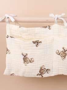 1pc Baby Hanging Storage Pouch With Bear Print Love Valentine