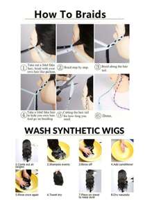 女士用3包100克/包24英寸高溫漸變巨型合成髮編織頭髮,適合扭曲鉤針編織辮子(3包裝,24英寸) - 漸層 - 查看 5