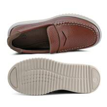 Boys Loafers Comfortable Spring Shoes For Kids Casual Slip On School Shoes Comfortable Boys Oxford - 棕色 - 查看 6