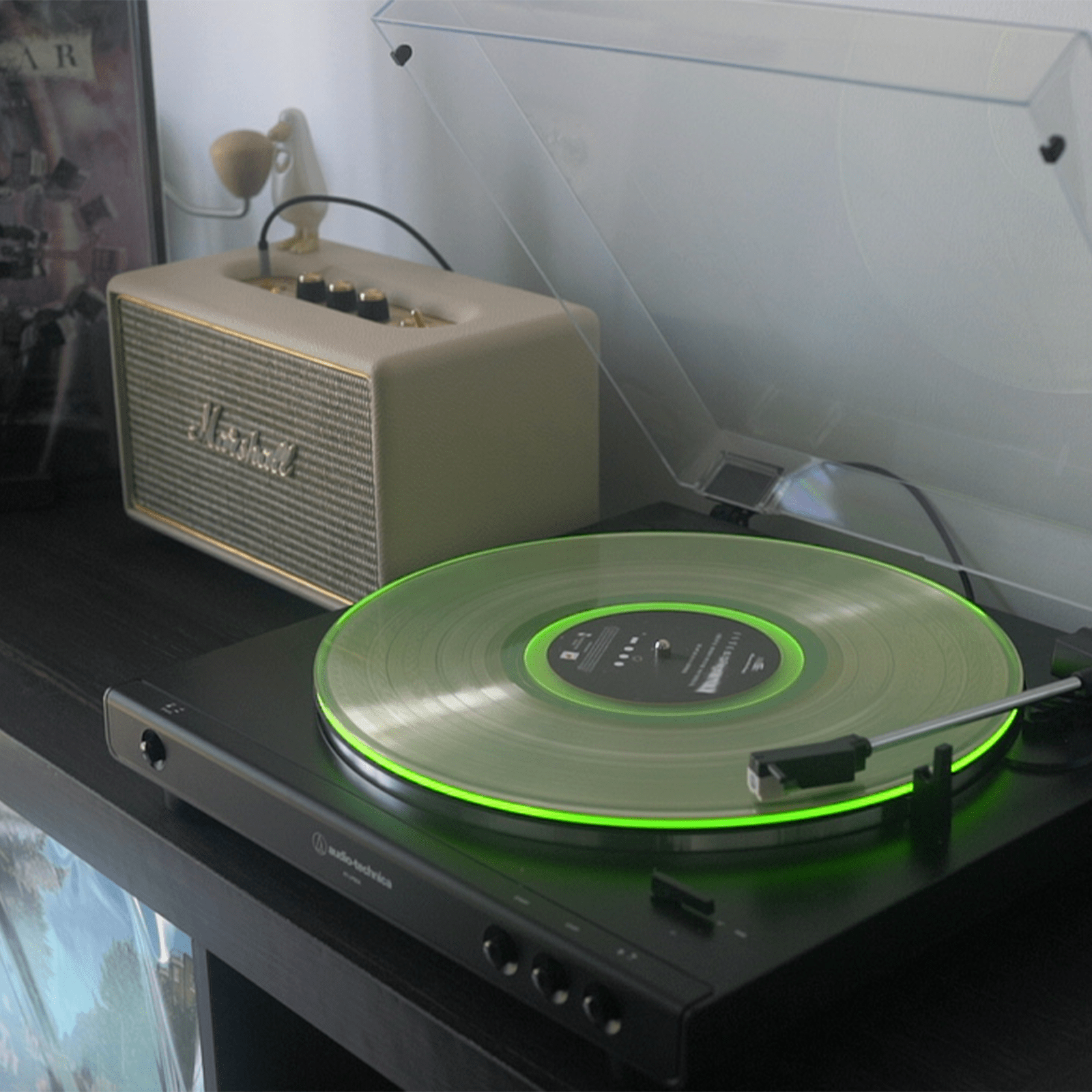 Acrylic Record Player Platter Vinyl Slip Mats for Turntables Antistatic