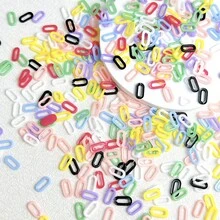 30pcs Random Nail Art Decoration With Rectangle & Circle Shaped - Multicolor - View 5