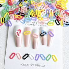30pcs Random Nail Art Decoration With Rectangle & Circle Shaped - Multicolor - View 2