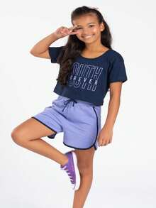 Young Girls Sets - 藏蓝色 - 查看 2