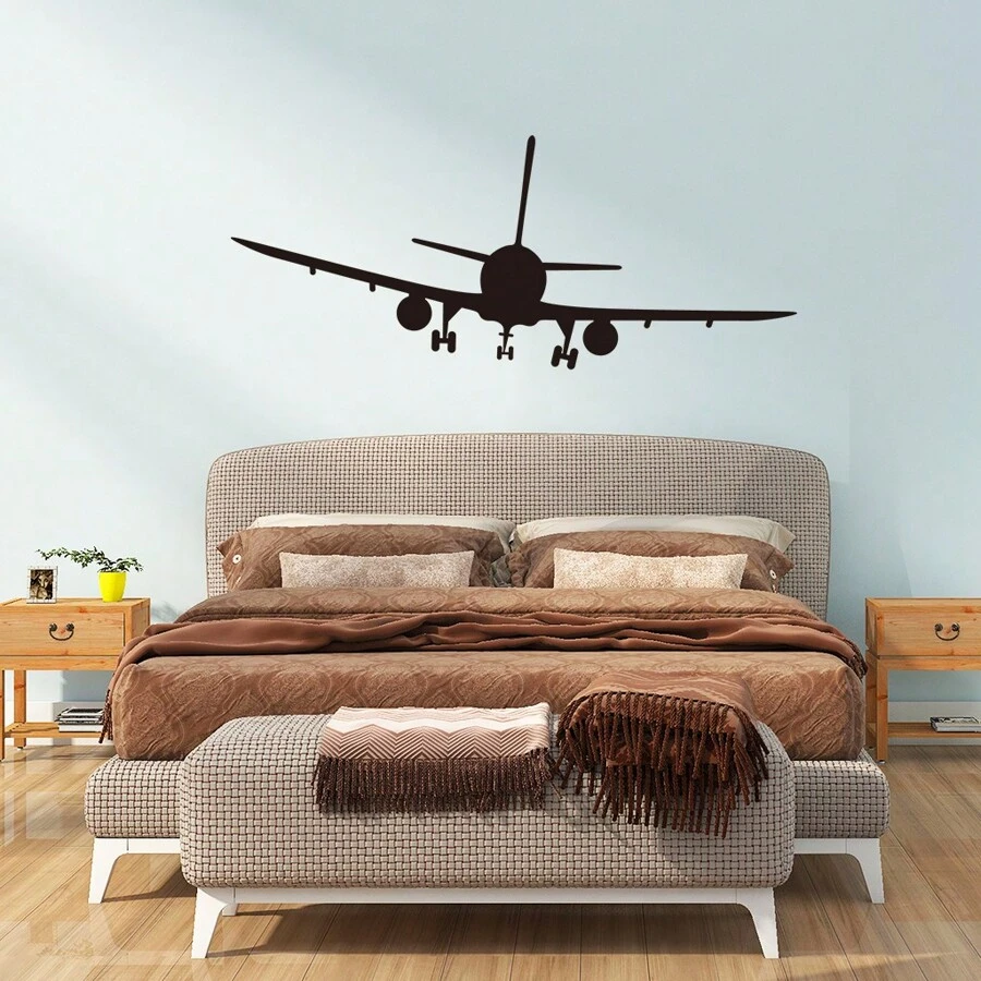 飛機壁貼貼紙,臥室牆藝術壁畫,客廳兒童房間裝飾