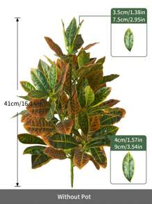 1 棵人造榕树，带变色叶子，适用于室内/室外装饰，巴西风格，无需花盆，情人节、生日毕业礼物，假植物