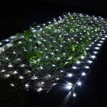 Curtain Light LED Fairy String Net Mesh Christmas Party Wedding New Year Garland Outdoor Garden Decoration Lights,Fishing Net Light, Garden Decoration Outdoor Street Wedding Party New Year Christmas Lights, Solar Fairy Lights Christmas Tree Halloween Thanksgiving Xams Valentines Birthday Decor String Light Waterproof, Greening Street Decorative Light
